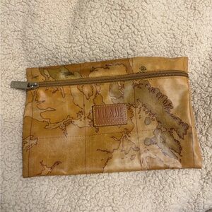 Alviero Martini Italian Leather Zippered Pouch